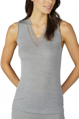 Mey Damenwäsche Serie Silk Touch Wool Top, breite Träger