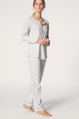 Calida Sweet Dreams Pyjama mit Knopfleiste rose