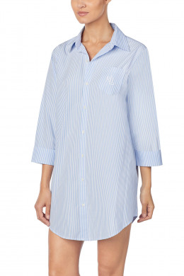Lauren Ralph Lauren Wovens Nightwear His Shirt Sleepshirt stripes