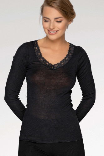 Abbildung zu Shirt langarm, Merino (29470846) der Marke Nina von C aus der Serie Wool Silk