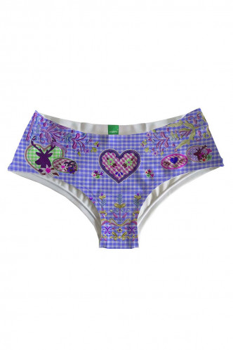 Abbildung zu Alpine Purple Hipster (HU0111HIP) der Marke Happy Undies aus der Serie Fashion & Beachwearslips