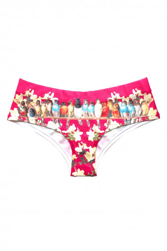 Abbildung zu Loving Birds Pink Hipster (AN174PINKB) der Marke Happy Undies aus der Serie Fashion & Beachwearslips
