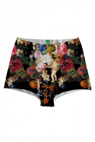 Abbildung zu Flower Angels Highwaist (HU0078R) der Marke Happy Undies aus der Serie Fashion & Beachwearslips