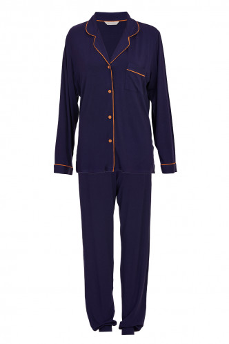 Abbildung zu Pyjama-Set navy (0378-0379) der Marke Cyberjammies aus der Serie Uni